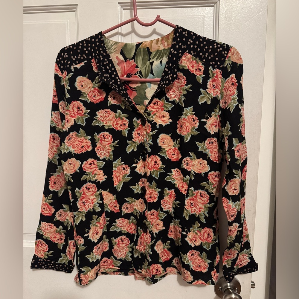Vintage floral button down.